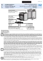 Предварительный просмотр 1 страницы V-ZUG 762 Installation Instructions