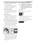 Предварительный просмотр 7 страницы V-ZUG Adora TSLQ WP Operating Instructions Manual