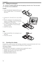 Предварительный просмотр 36 страницы V-ZUG AdoraDish V4000 OptiLift Operating Instructions Manual