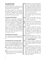 Предварительный просмотр 6 страницы V-ZUG CLASSIC Operating Instructions Manual