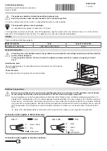Preview for 1 page of V-ZUG CombiSteamer V6000 45F Installation Manual