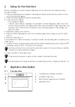 Предварительный просмотр 9 страницы V-ZUG CombiSteamer V6000 Operating Instructions Manual