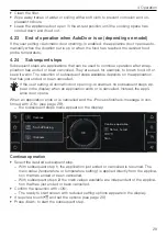 Preview for 29 page of V-ZUG CombiSteamer V6000 Operating Instructions Manual