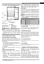 Предварительный просмотр 3 страницы V-ZUG Cooler V200 Operating Instructions Manual