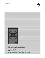 V-ZUG GK11TTG Operating Instructions Manual preview