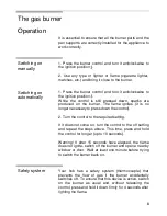 Preview for 9 page of V-ZUG GK11TTG Operating Instructions Manual