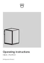 V-ZUG Ideal Operating Instructions Manual preview