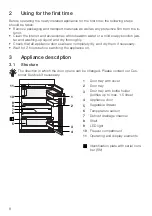 Предварительный просмотр 8 страницы V-ZUG Ideal Operating Instructions Manual