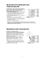 Предварительный просмотр 6 страницы V-ZUG Komfort 60i Operating Instructions Manual