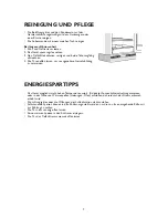 Предварительный просмотр 7 страницы V-ZUG Komfort 60i Operating Instructions Manual