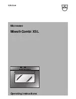 V-ZUG Miwell-Combi XSL Operating Instructions Manual preview