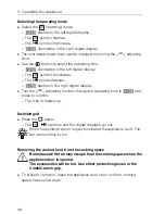 Preview for 28 page of V-ZUG Miwell-Combi XSL Operating Instructions Manual