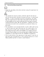 Preview for 6 page of V-ZUG Royal Operating Instructions Manual