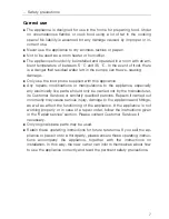Предварительный просмотр 7 страницы V-ZUG SL Operating Instructions Manual