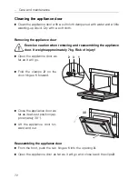 Предварительный просмотр 72 страницы V-ZUG SL Operating Instructions Manual