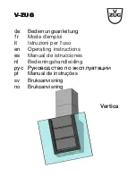 Предварительный просмотр 1 страницы V-ZUG Vertica Operating Instructions Manual