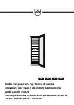 Preview for 1 page of V-ZUG WineCooler V6000 Operating Instructions Manual