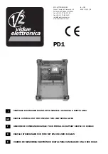 V2 ELETTRONICA PD1 Manual preview