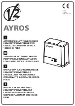 Preview for 1 page of V2 AYROS series Installer Manual
