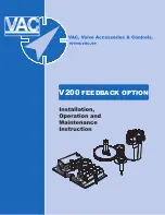 Preview for 1 page of VAC V200 POSITIONER Installation,Operation And Maintenance Instruction