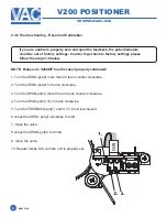 Preview for 8 page of VAC V200 POSITIONER Installation,Operation And Maintenance Instruction