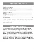 Preview for 2 page of Vacmaster VK811PH Owner'S Manual