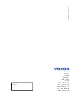 Предварительный просмотр 17 страницы Vacon CXS Series Installation Manual