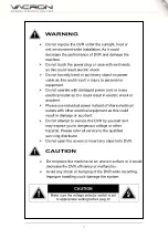 Preview for 2 page of Vacron Digital Video Recorder User Manual