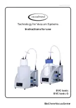 vacuubrand BVC control Instructions For Use Manual preview