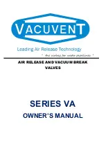 VACUVENT VA Series Owner'S Manual preview