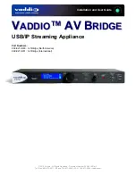 VADDIO AV Bridge User Manual preview