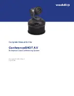 VADDIO ConferenceSHOT AV Complete Manual preview