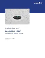 VADDIO DocCAM 20 HDBT Installation Manual preview