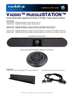 VADDIO HUDDLESTATION Installation And Use Manual preview