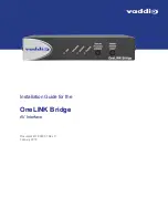 VADDIO OneLINK Bridge Installation Manual preview