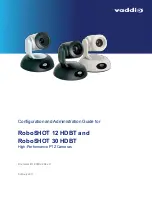 VADDIO RoboSHOT 12 HDBT Configuration And Administration Manual предпросмотр