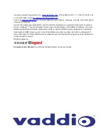 Preview for 104 page of VADDIO RoboSHOT 20 UHD Complete Manual