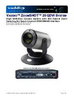 VADDIO ZOOMSHOT 20 User Manual preview