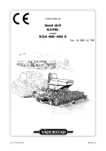 Vaderstad Rapid RDA 400S Instructions Manual предпросмотр