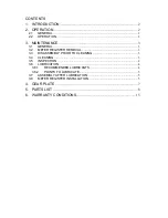 Предварительный просмотр 2 страницы VAF instruments 258 Technical Manual