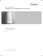 Preview for 1 page of Vailant ecoTEC plus 937 Installation And Maintenance Instructions Manual