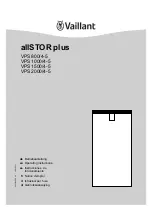 Vaillant allSTOR plus VPS 800/4-5 Operating Instructions Manual preview