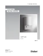 Vaillant ecoFIT pure Operating Instructions Manual preview