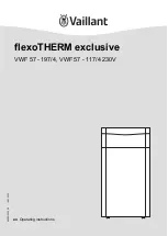 Vaillant flexoTHERM exclusive VWF 57/4 Operating Instructions Manual preview