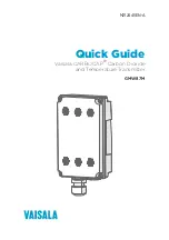 Vaisala CARBOCAP GMW80 Series Quick Manual preview