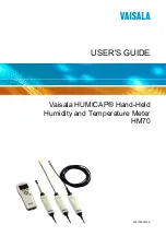 Vaisala HUMICAP HM70 User Manual preview
