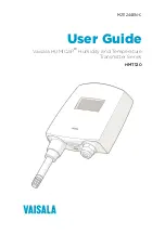 Vaisala HUMICAP HMT120 Series User Manual preview