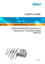 Vaisala HUMICAP HMT330 SERIES User Manual preview