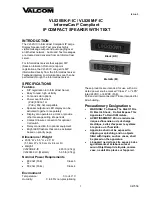 Предварительный просмотр 1 страницы Valcom InformaCast VL520BK-F-IC Manual