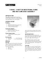 Предварительный просмотр 1 страницы Valcom V-1050C User Manual